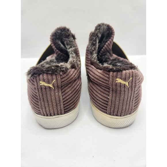 Puma El Roo Men's Size 11 USA Dark Brown Green Athletic Walking Shoes Corduroy - Picture 5 of 12